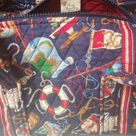 Vera Bradley Regatta duffel zipper bag 11x5x5 - Picture 7 of 8